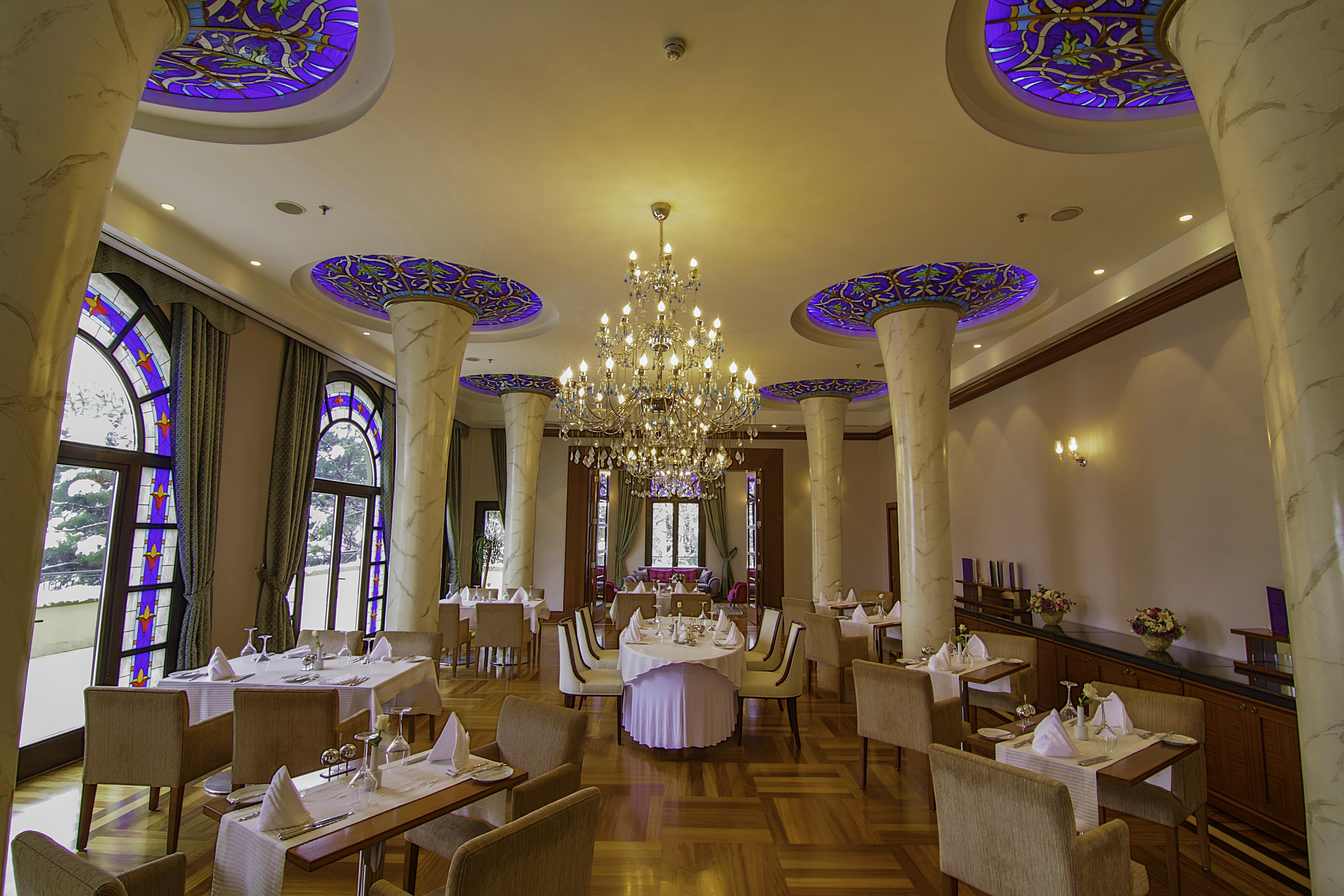 Hotel Celik Palas Convention Center & Thermal Spa Bursa Bagian luar foto The restaurant